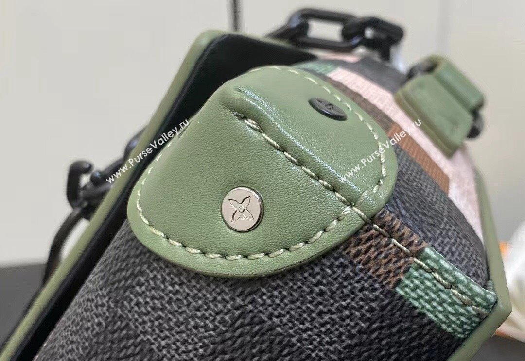 Louis Vuitton Canvas Steamer Messenger Bag M83172 Green 2024 (kiki-23122301)