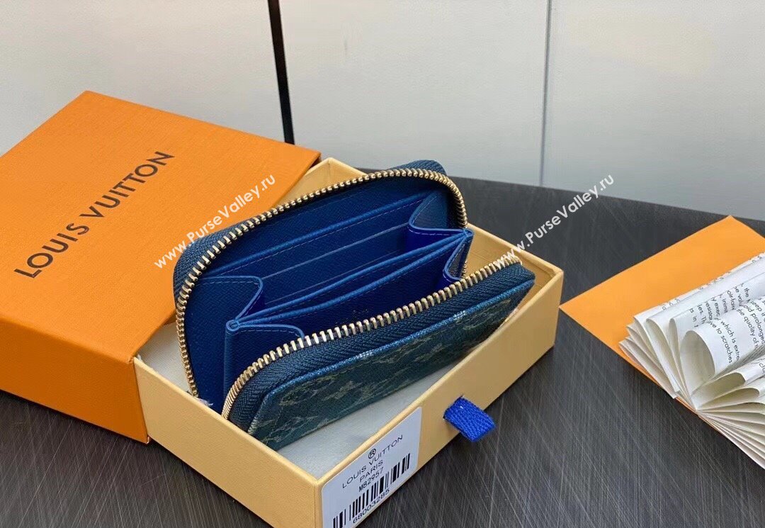 Louis Vuitton Monogram Denim Zippy Coin Purse M82957 2024 (kiki-23122575)
