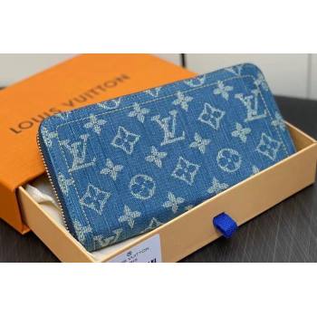 Louis Vuitton Monogram Denim Zippy Wallet M82958 2024 (kiki-23122574)