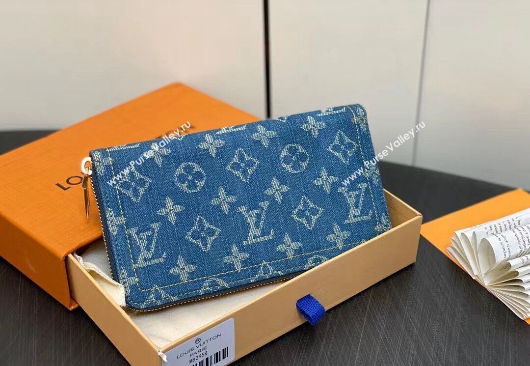 Louis Vuitton Monogram Denim Zippy Wallet M82958 2024 (kiki-23122574)
