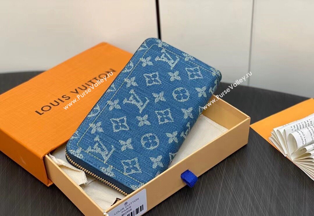 Louis Vuitton Monogram Denim Zippy Wallet M82958 2024 (kiki-23122574)
