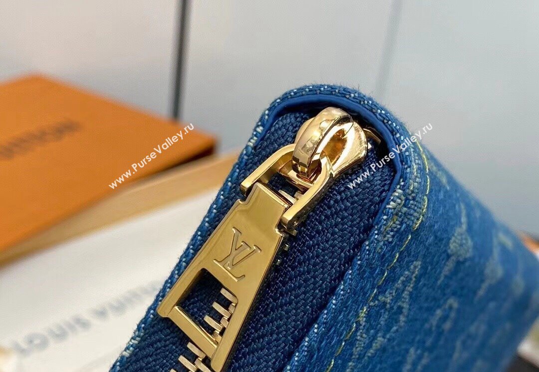Louis Vuitton Monogram Denim Zippy Wallet M82958 2024 (kiki-23122574)