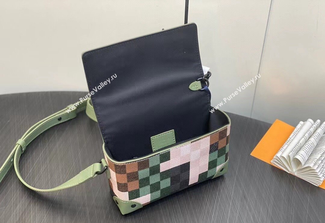 Louis Vuitton Canvas Steamer Messenger Bag M83172 Green 2024 (kiki-23122301)