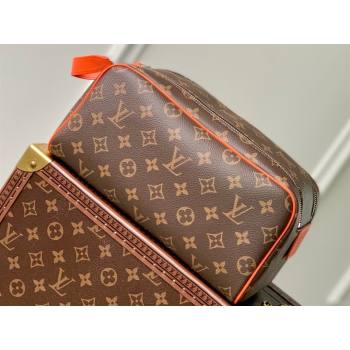 Louis Vuitton Monogram canvas Dopp Kit Toilet Pouch Bag M46765 Orange 2024 (kiki-23122311)