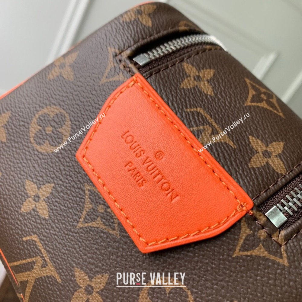 Louis Vuitton Monogram canvas Dopp Kit Toilet Pouch Bag M46765 Orange 2024 (kiki-23122311)
