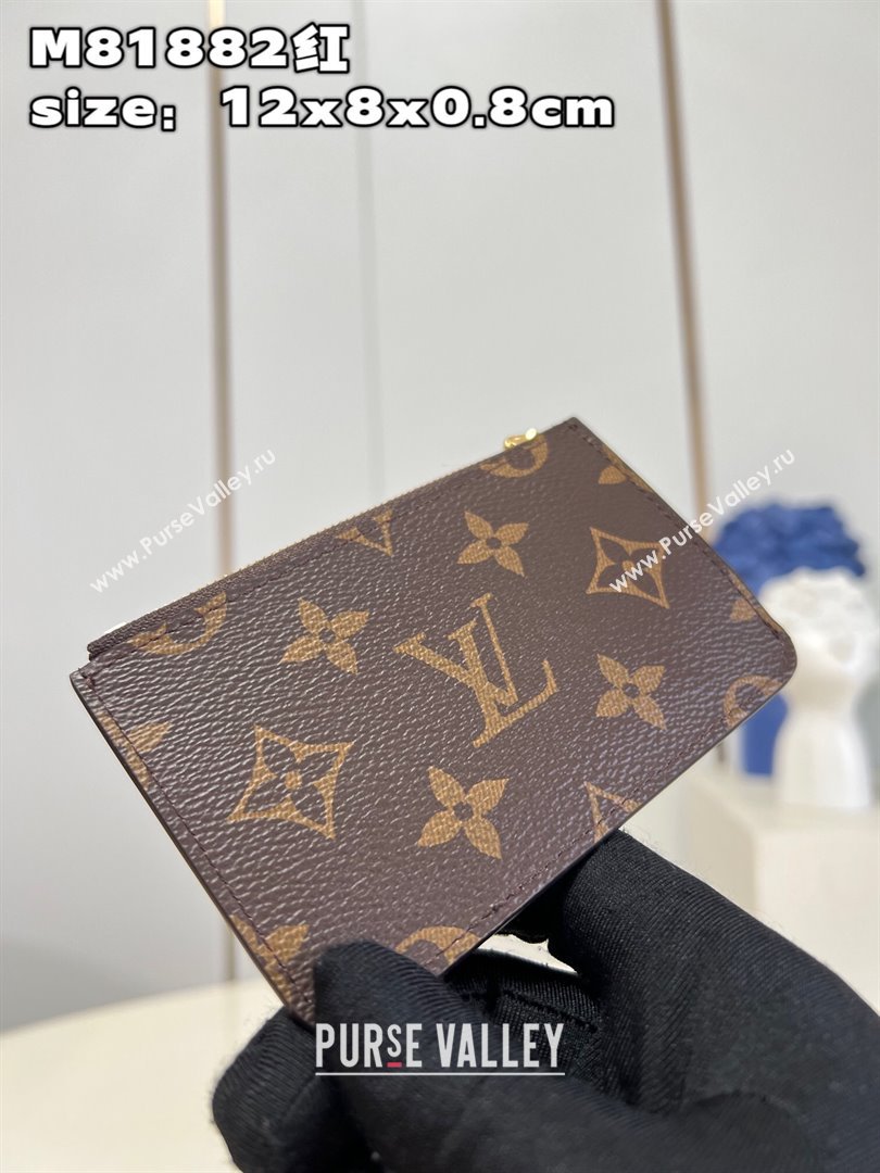 Louis Vuitton Monogram Canvas Romy Card Holder M81881 Red (nana-23122502)