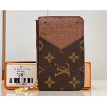 Louis Vuitton Monogram Canvas Romy Card Holder M81880 Armagnac Brown (nana-23122503)