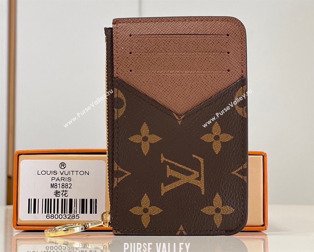 Louis Vuitton Monogram Canvas Romy Card Holder M81880 Armagnac Brown (nana-23122503)