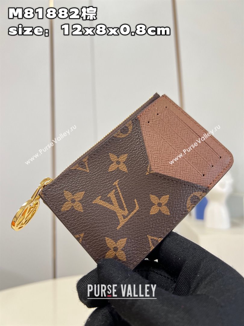 Louis Vuitton Monogram Canvas Romy Card Holder M81880 Armagnac Brown (nana-23122503)