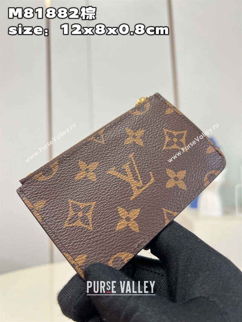 Louis Vuitton Monogram Canvas Romy Card Holder M81880 Armagnac Brown (nana-23122503)