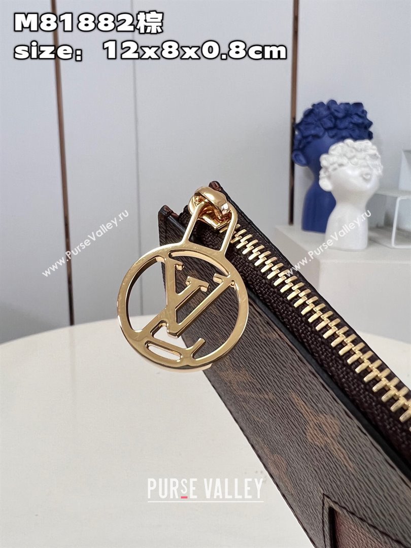 Louis Vuitton Monogram Canvas Romy Card Holder M81880 Armagnac Brown (nana-23122503)