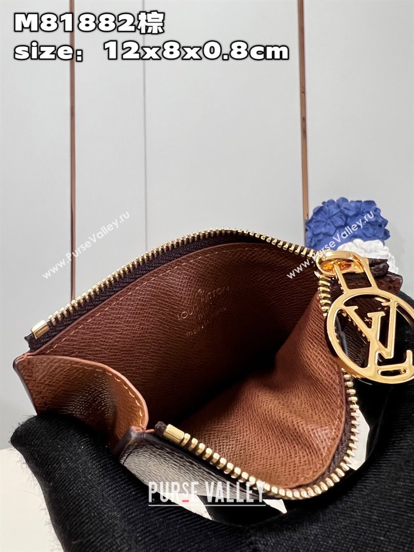 Louis Vuitton Monogram Canvas Romy Card Holder M81880 Armagnac Brown (nana-23122503)