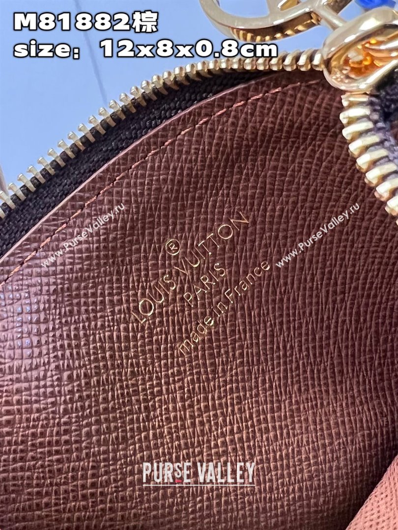 Louis Vuitton Monogram Canvas Romy Card Holder M81880 Armagnac Brown (nana-23122503)