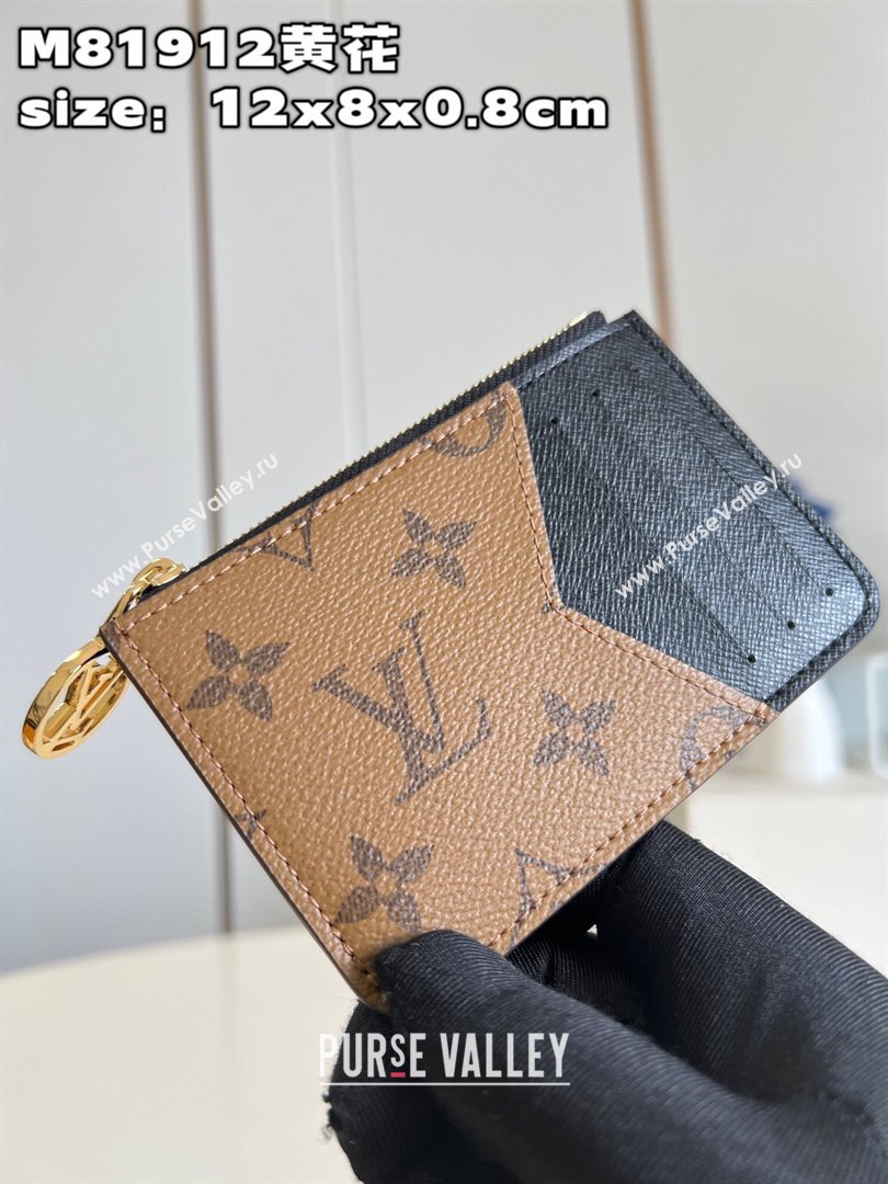 Louis Vuitton Monogram Reverse Canvas Romy Card Holder M81912 (nana-23122504)