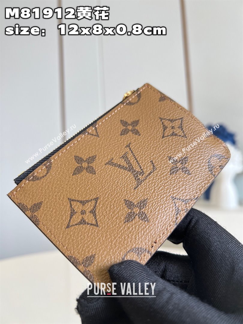 Louis Vuitton Monogram Reverse Canvas Romy Card Holder M81912 (nana-23122504)