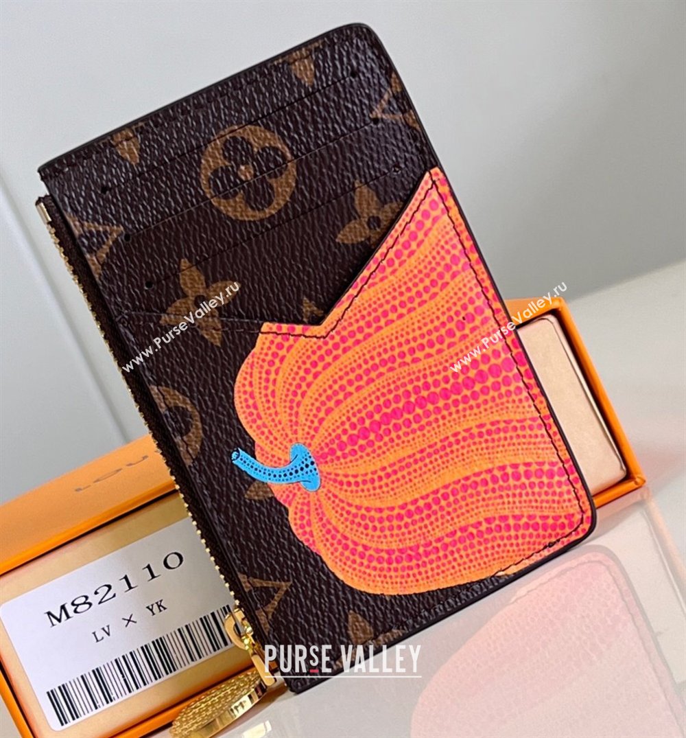 Louis Vuitton Monogram Canvas LV x YK Romy Card Holder M82110 Pumpkin print (nana-23122509)