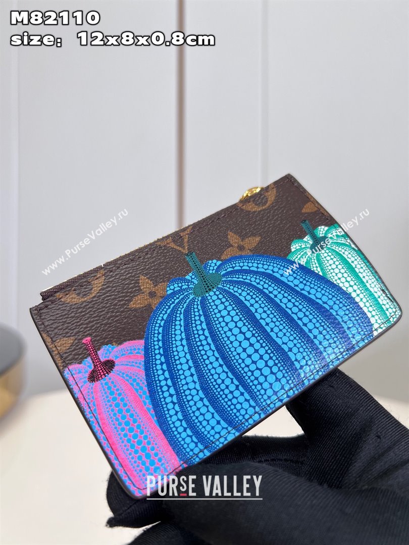 Louis Vuitton Monogram Canvas LV x YK Romy Card Holder M82110 Pumpkin print (nana-23122509)
