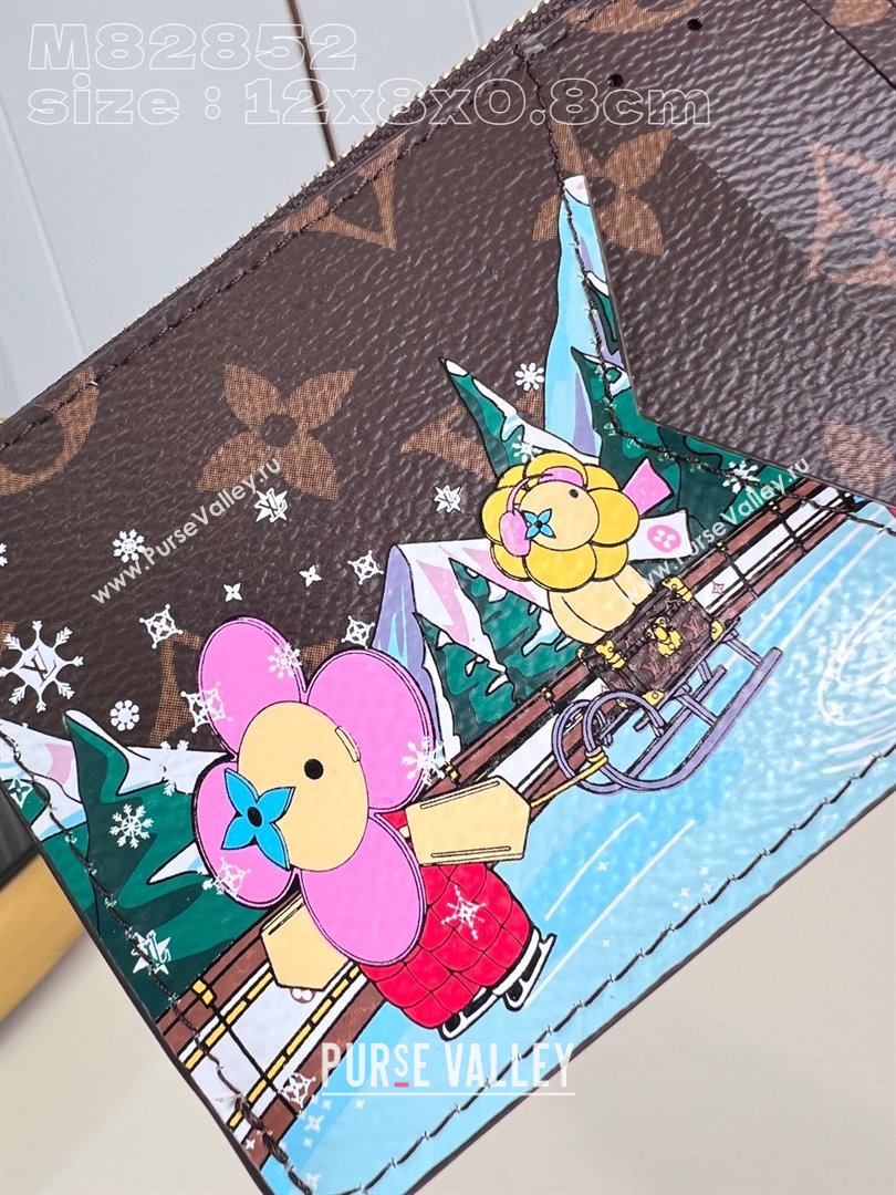 Louis Vuitton Monogram Canvas Romy Card Holder M82852 Vivienne print Pink (nana-23122510)