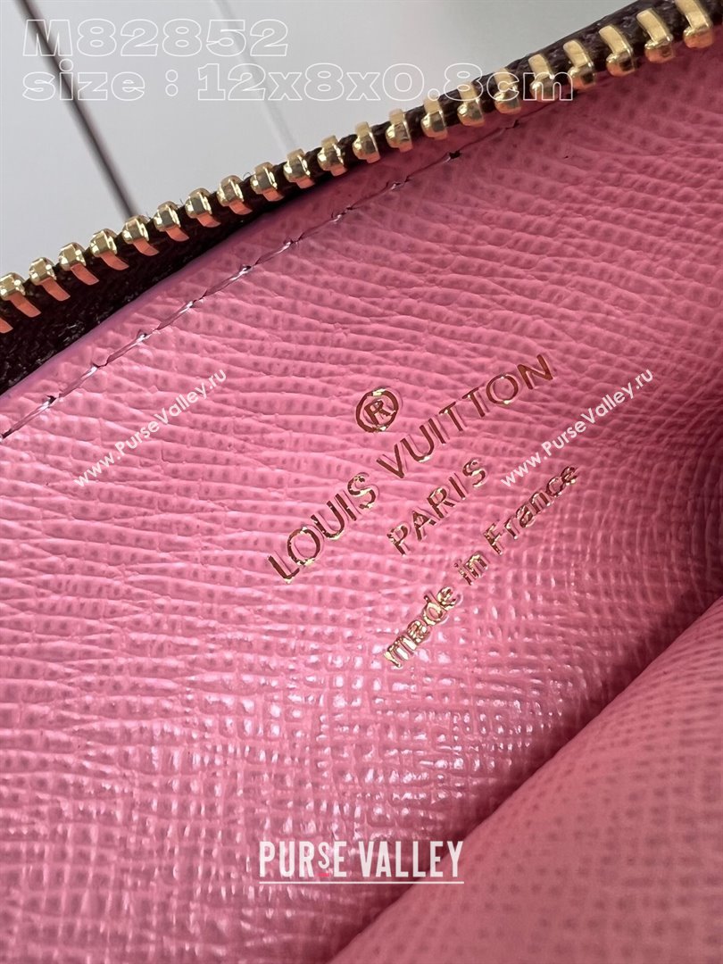 Louis Vuitton Monogram Canvas Romy Card Holder M82852 Vivienne print Pink (nana-23122510)