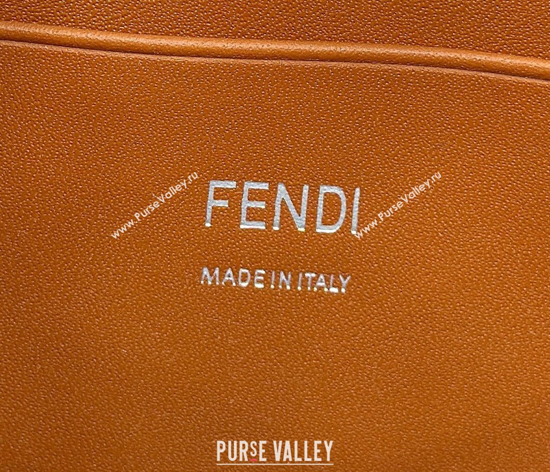 Fendi Mini Baguette bag in Denim Blue with FF embroidery (chaoliu-23122617)