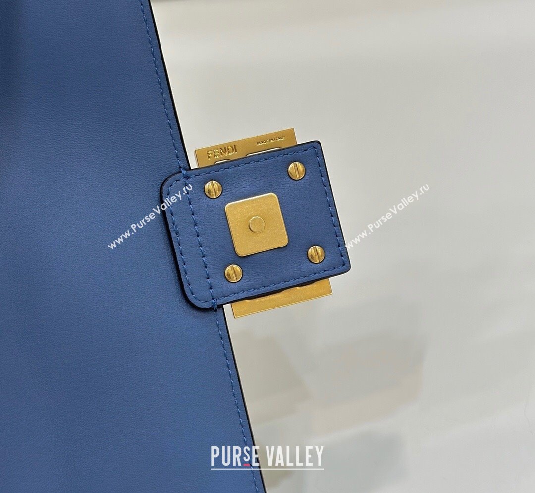 Fendi Nappa Leather Medium Baguette Bag blue (chaoliu-23122621)