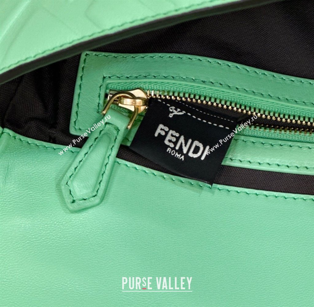 Fendi Nappa Leather Medium Baguette Bag Light Green (chaoliu-23122623)