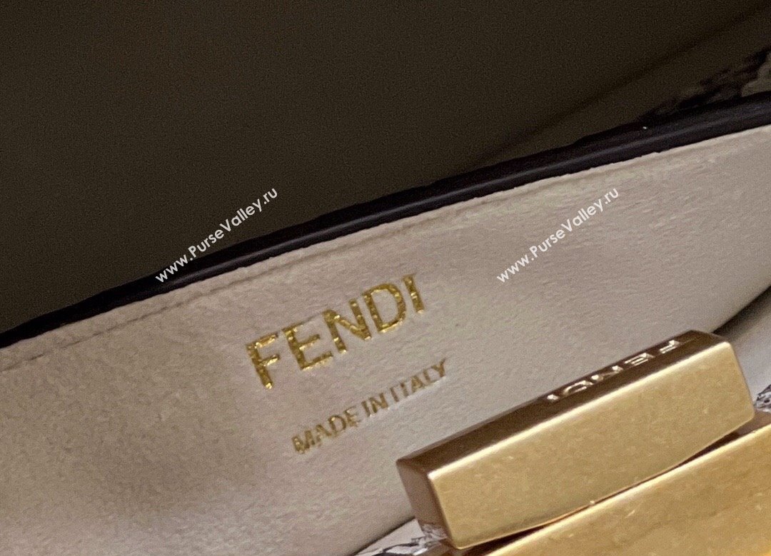 Fendi Peekaboo ISEEU Small Bag White Calfskin/Python Edge (chaoliu-23122709)