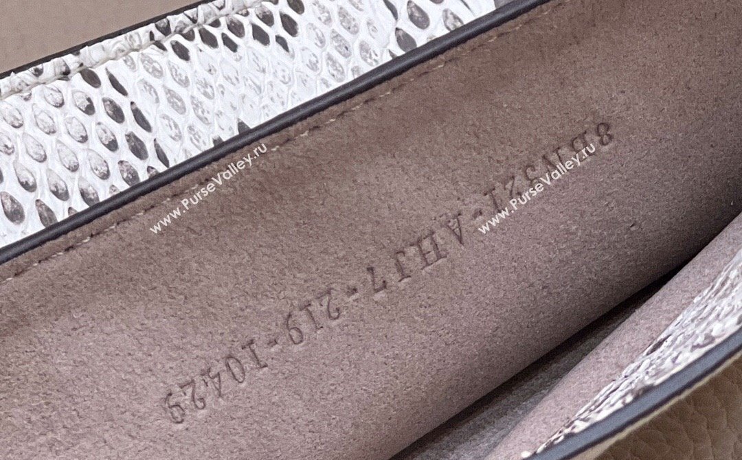 Fendi Peekaboo ISEEU Medium Bag Gray Calfskin/Python Edge (chaoliu-23122708)