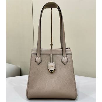 Fendi Origami Medium bag Dove gray leather that can be transformed 2024 (chaoliu-23122736)