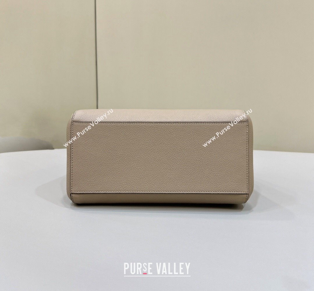 Fendi Origami Medium bag Dove gray leather that can be transformed 2024 (chaoliu-23122736)