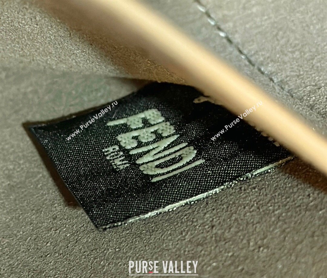 Fendi Origami Medium bag Dove gray leather that can be transformed 2024 (chaoliu-23122736)