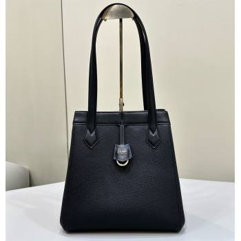 Fendi Origami Medium bag Black leather that can be transformed 2024 (chaoliu-23122735)