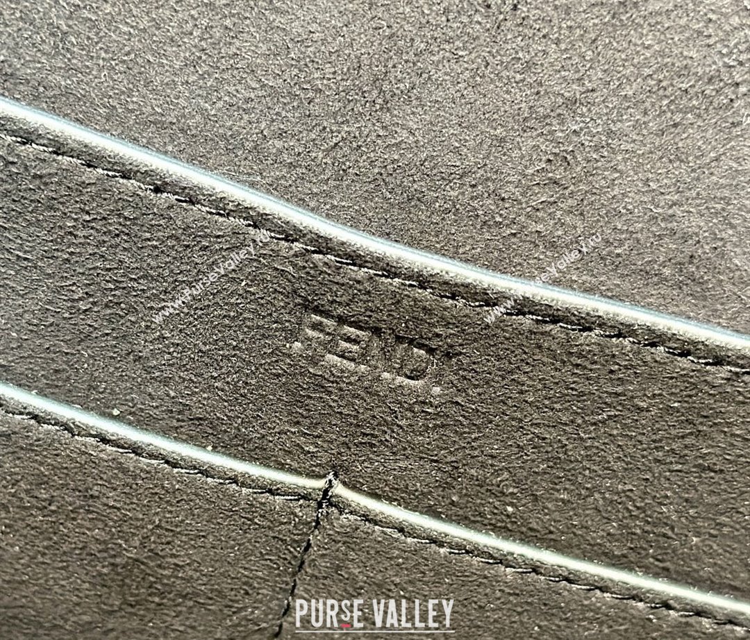 Fendi Origami Medium bag Black leather that can be transformed 2024 (chaoliu-23122735)