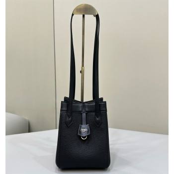 Fendi Origami Mini bag Black leather that can be transformed 2024 (chaoliu-23122737)