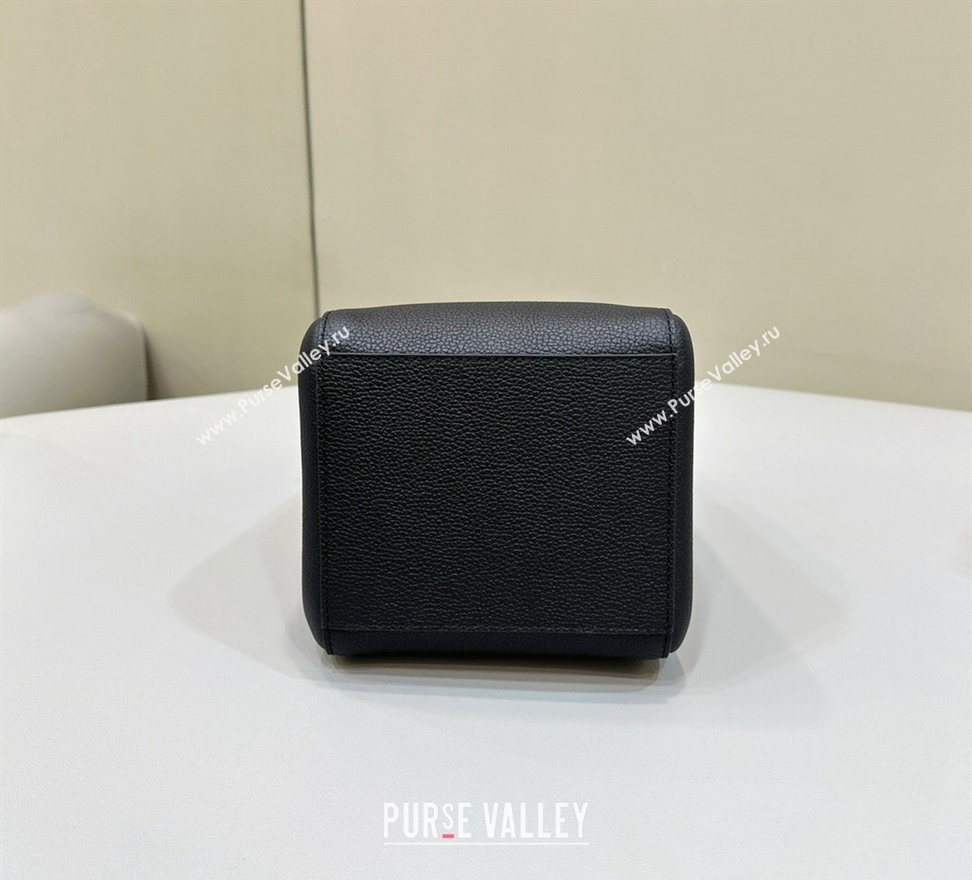 Fendi Origami Mini bag Black leather that can be transformed 2024 (chaoliu-23122737)