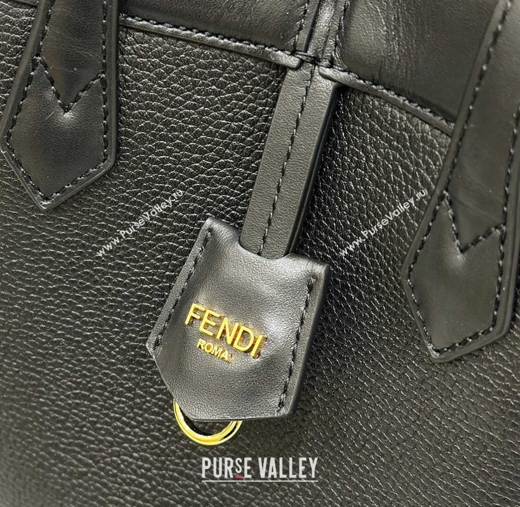 Fendi Origami Mini bag Black leather that can be transformed 2024 (chaoliu-23122737)