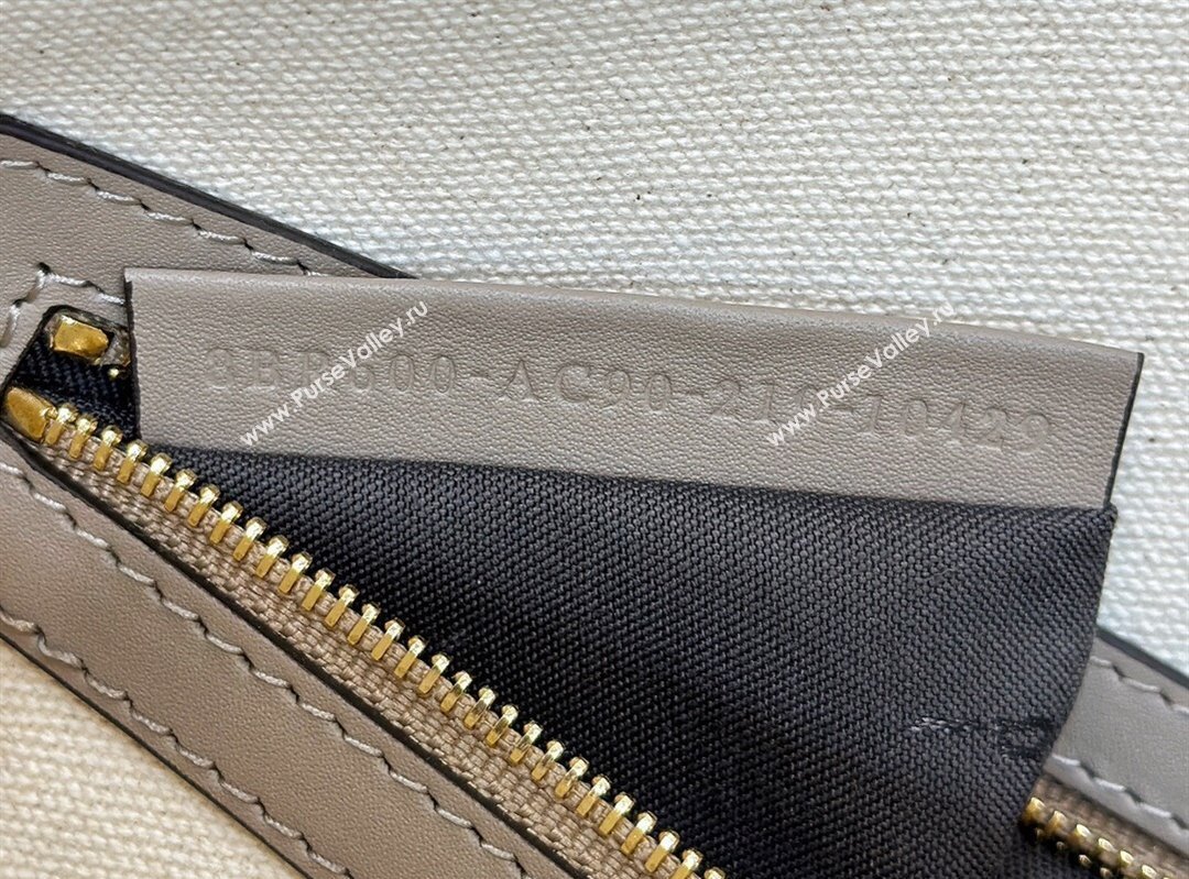 Fendi Medium Baguette bag in Multicolor Gray canvas with FF embroidery (chaoliu-23122615)