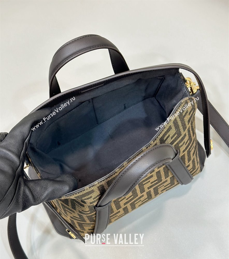 Fendi Boston 365 Bag in Brown FF jacquard fabric 2024 (chaoliu-23122749)