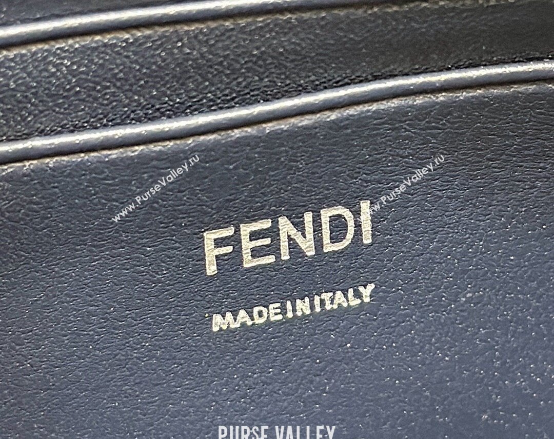 Fendi Nappa Leather Mini Baguette bag Midnight blue (chaoliu-23122632)
