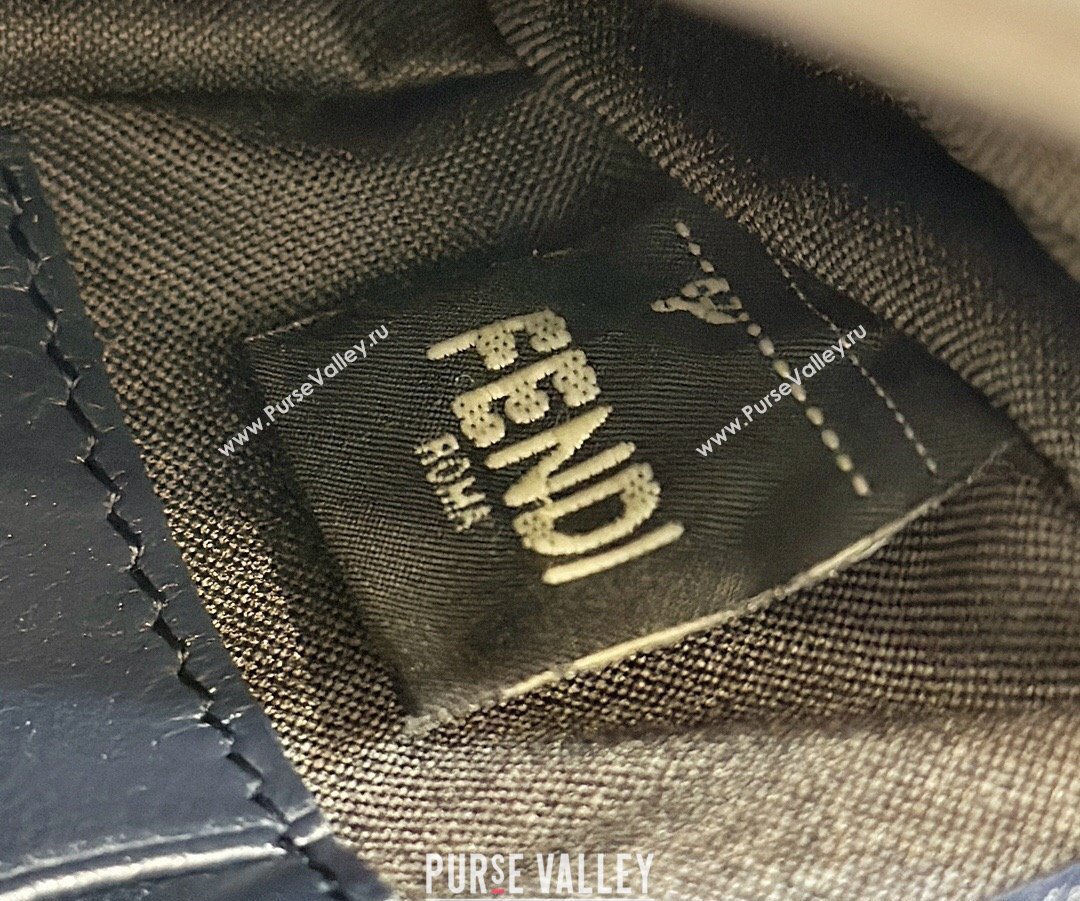 Fendi Nappa Leather Mini Baguette bag Midnight blue (chaoliu-23122632)