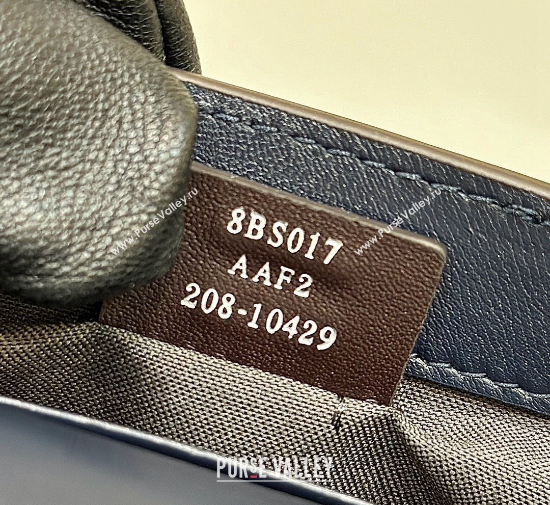 Fendi Nappa Leather Mini Baguette bag Midnight blue (chaoliu-23122632)