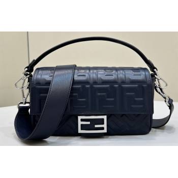Fendi Nappa Leather Medium Baguette Bag Midnight blue (chaoliu-23122625)