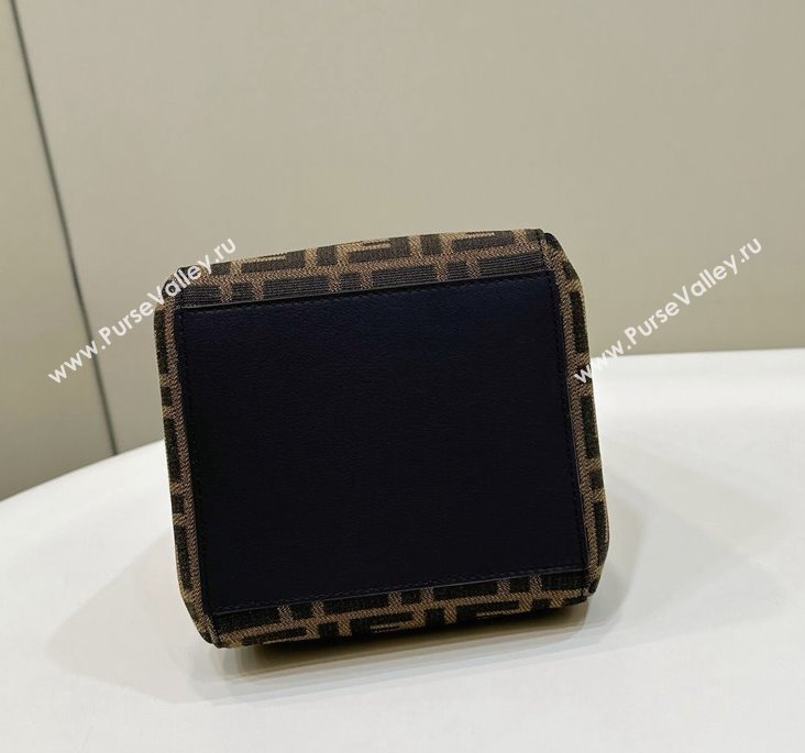 Fendi Origami Mini bag Brown FF jacquard fabric that can be transformed 2024 (chaoliu-23122734)