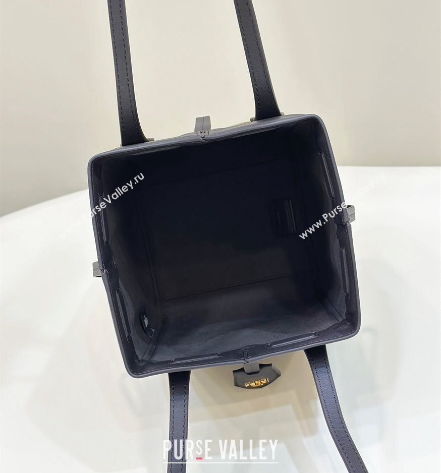 Fendi Origami Mini bag Brown FF jacquard fabric that can be transformed 2024 (chaoliu-23122734)