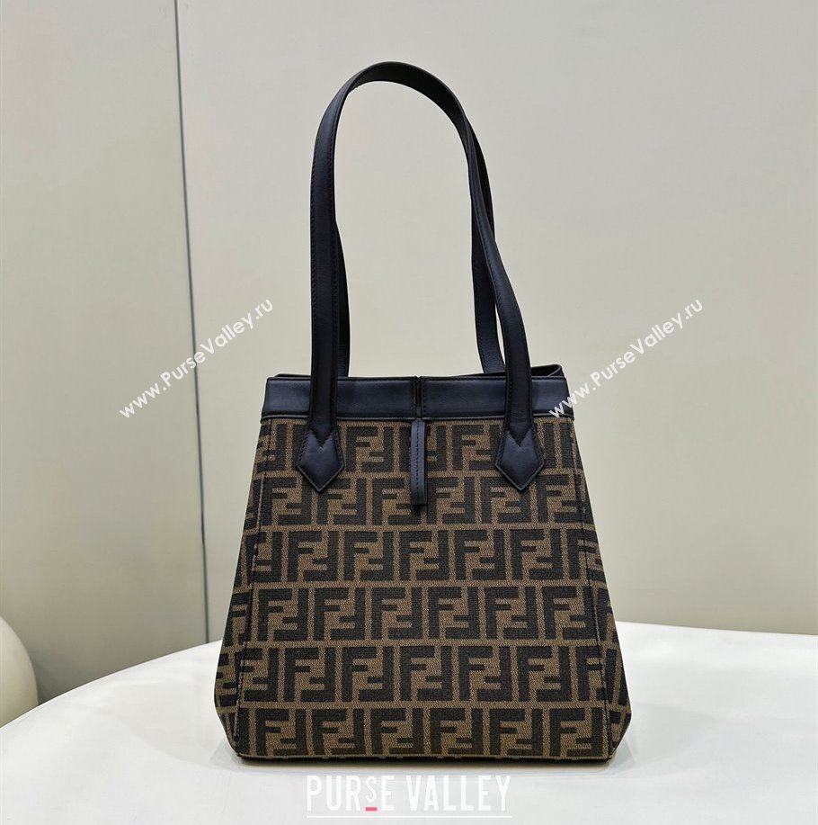 Fendi Origami Medium bag Brown FF jacquard fabric that can be transformed 2024 (chaoliu-23122733)