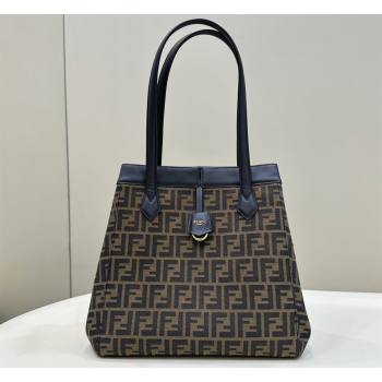 Fendi Origami Large bag Brown FF jacquard fabric that can be transformed 2024 (chaoliu-23122732)