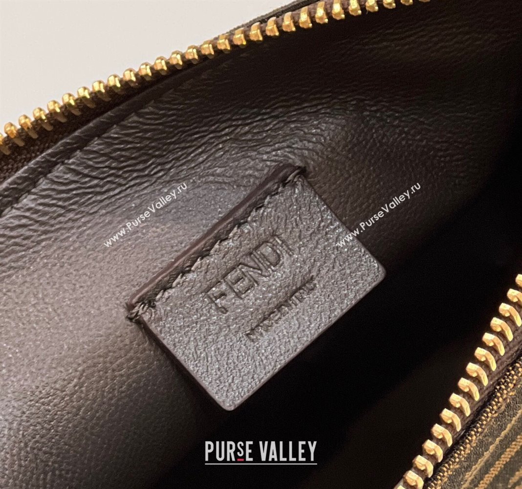 Fendi Vintage Hobo Bag in Brown jacquard FF fabric 8299s (chaoliu-23122725)