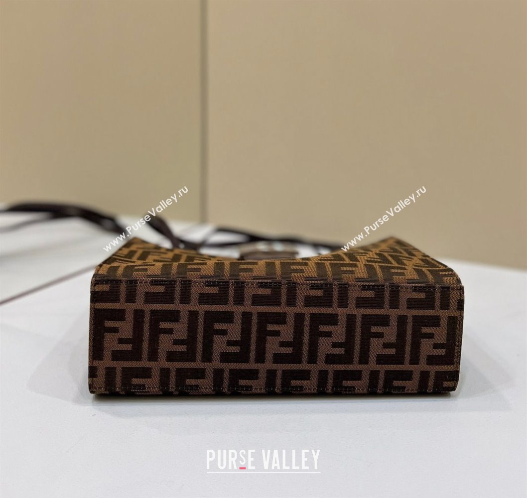 Fendi Vintage Mini Tote Bag in Brown jacquard FF fabric 8316s (chaoliu-23122720)