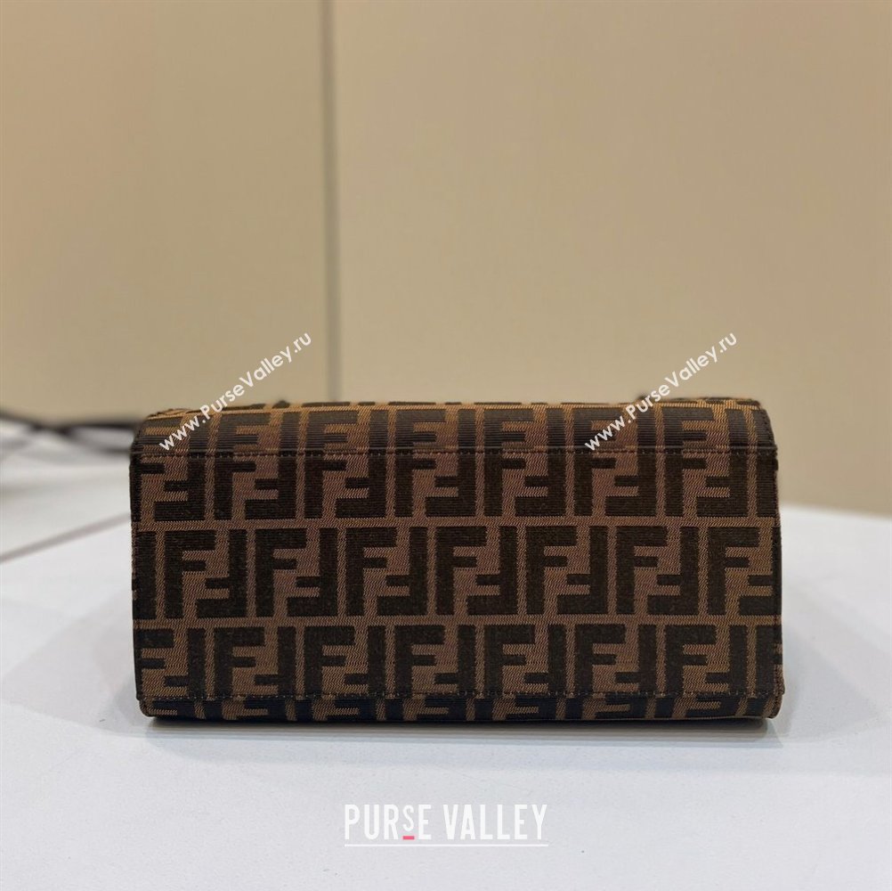 Fendi Vintage Tote Bag in Brown jacquard FF fabric 8316 (chaoliu-23122719)