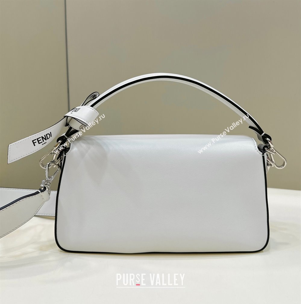 Fendi by Marc Jacobs Medium Baguette Bag in Print Leather White 2024 (chaoliu-23122742)